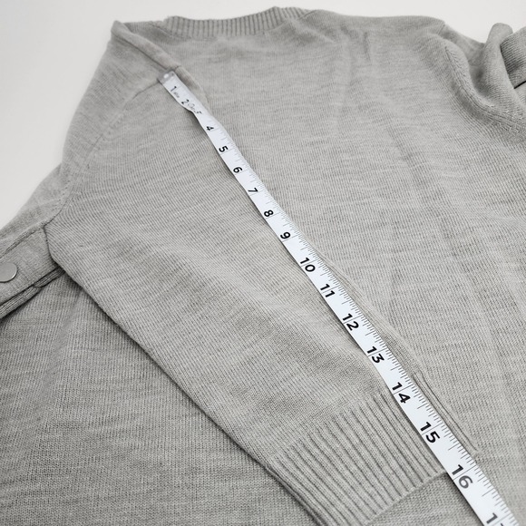 New York & Co Sweater Women's Large Side Snap Grey - Picture 6 of 6